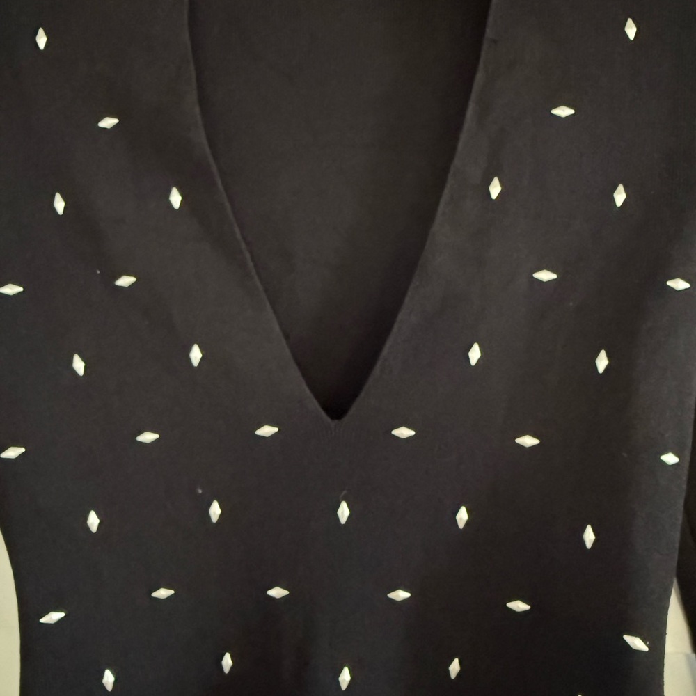 Zara bodysuit long sleeve top black size S